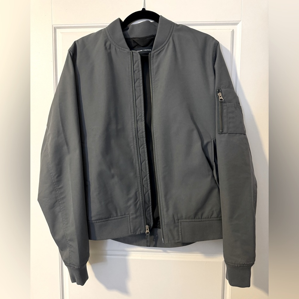 Everlane The Bomber Jacket | Uniform in Slate (M)